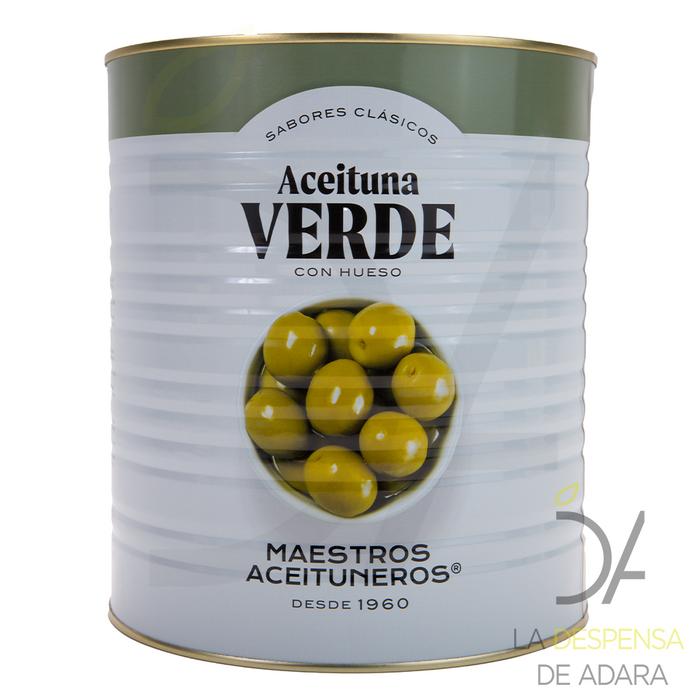 Manzanilla Olives with Stone Anchovy Flavor 2.5kgs - Olispania -