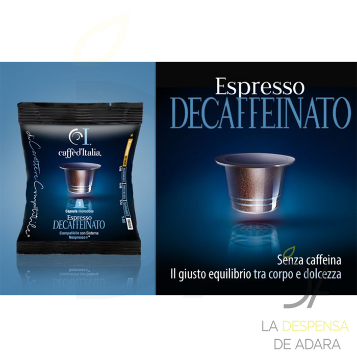 Cápsulas compatible Nespresso | Decaffeinato