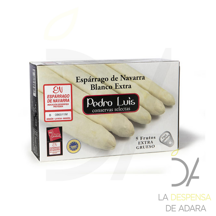 White Asparagus from Navarra 7/10 tin 720 ml -Pedro Luis- (Kilo)
