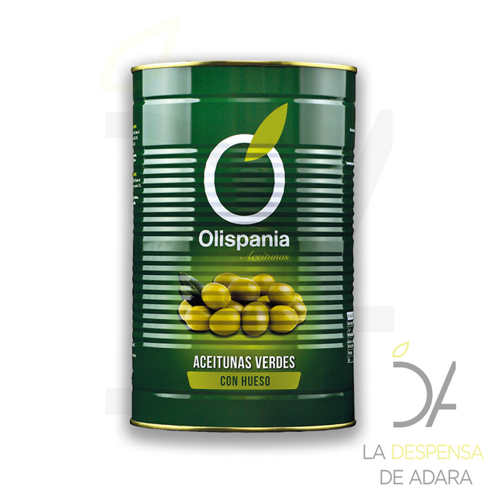 Manzanilla Olives with Stone Anchovy Flavor 2.5kgs - Olispania -