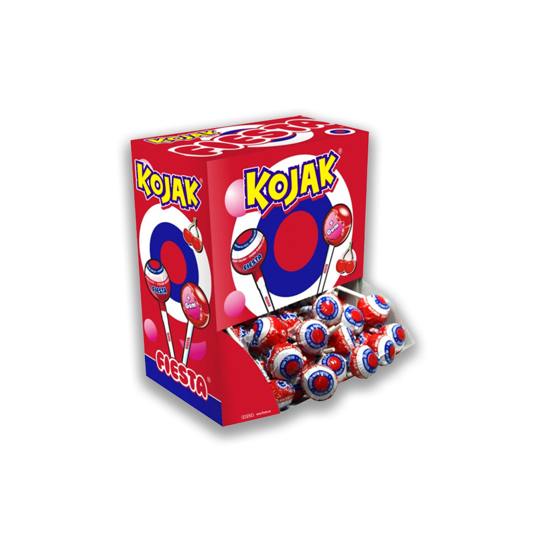 kojak cereza con lollipop,kokak,chupa chups,chuches,fiestas,cumpleaños
